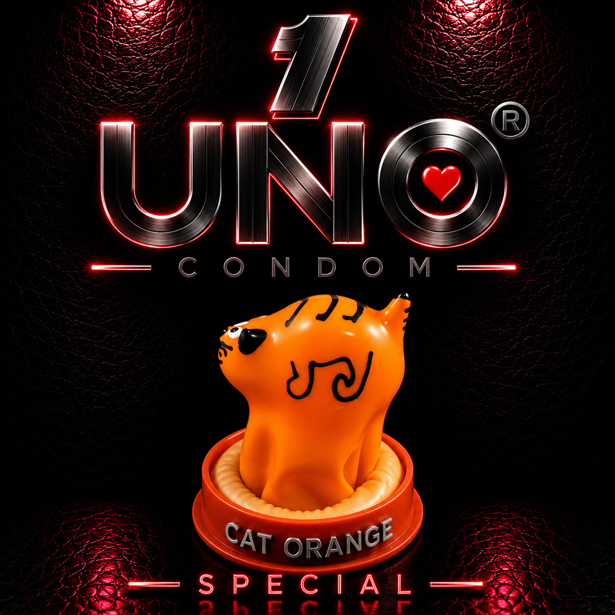 UNO Cat Orange Condom