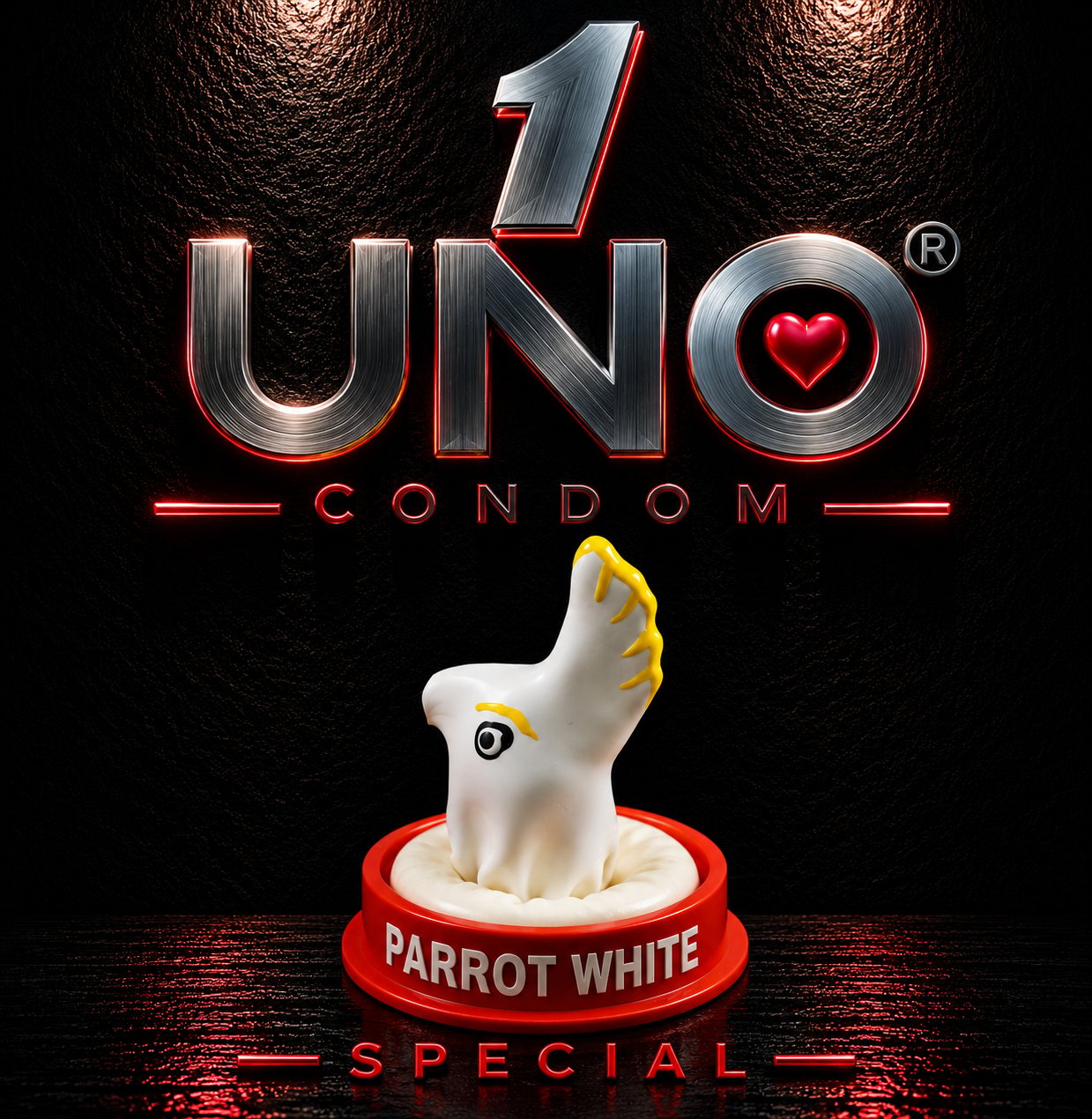 UNO Parrot White Condom