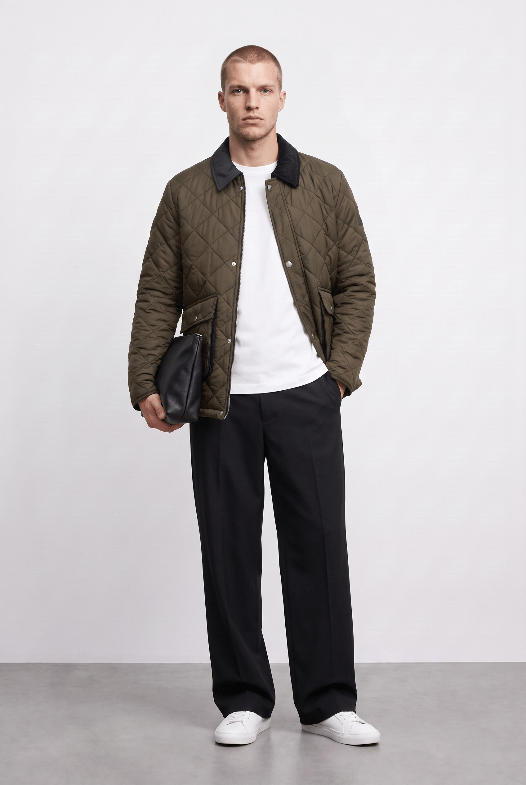 Baklava Kapitone Barbour Model Haki Ceket