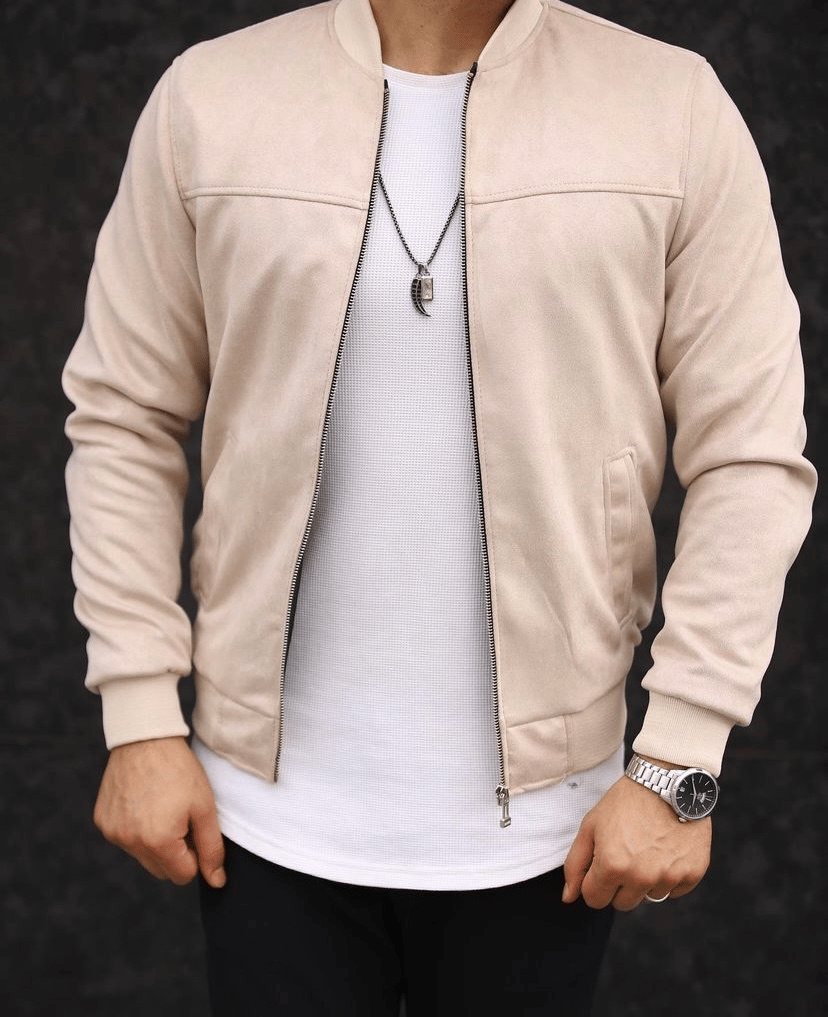 Mevsimlik Basic Krem Astarsız Kolej Ceket