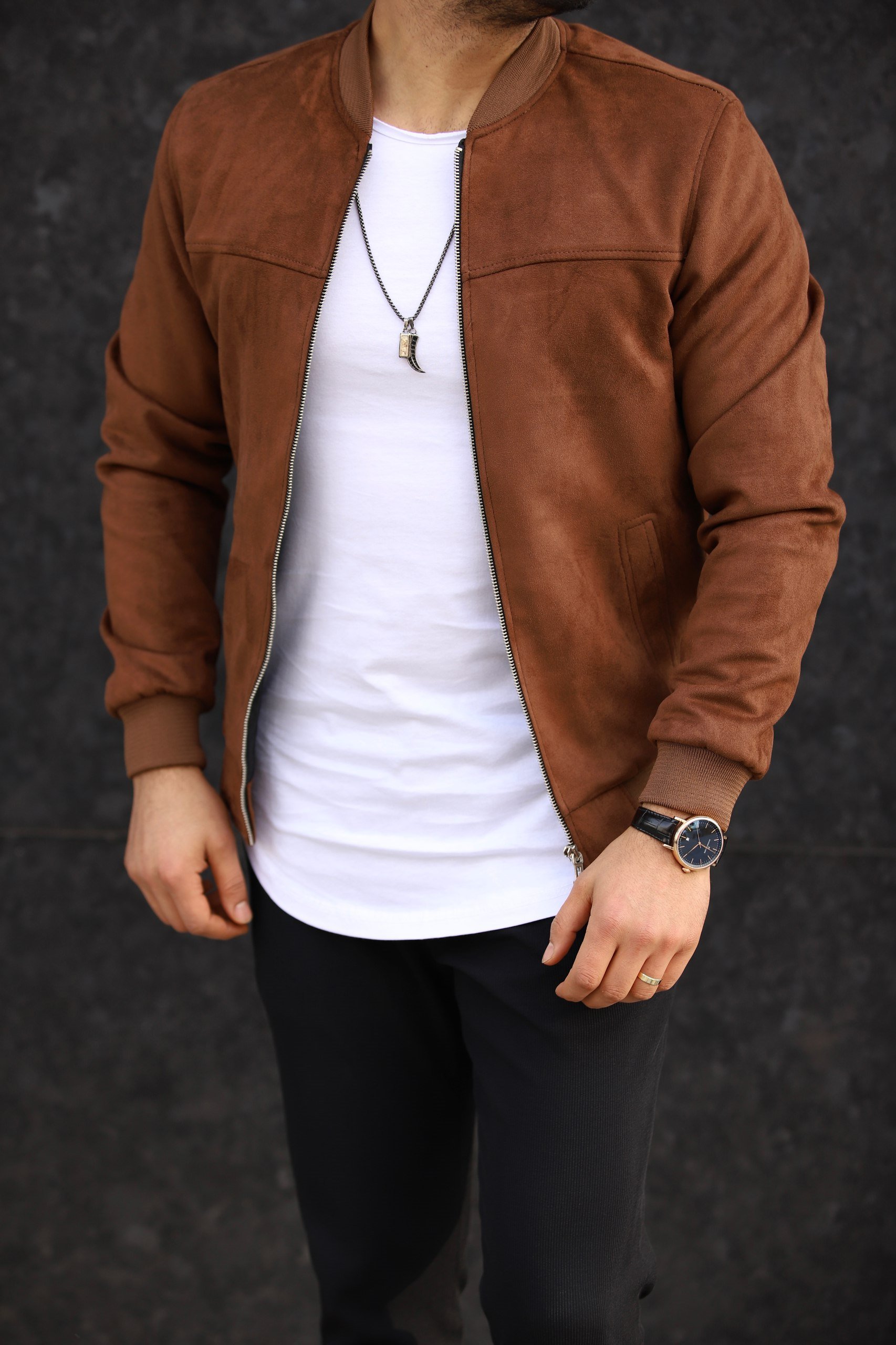 Mevsimlik Basic Taba Astarsız Kolej Ceket