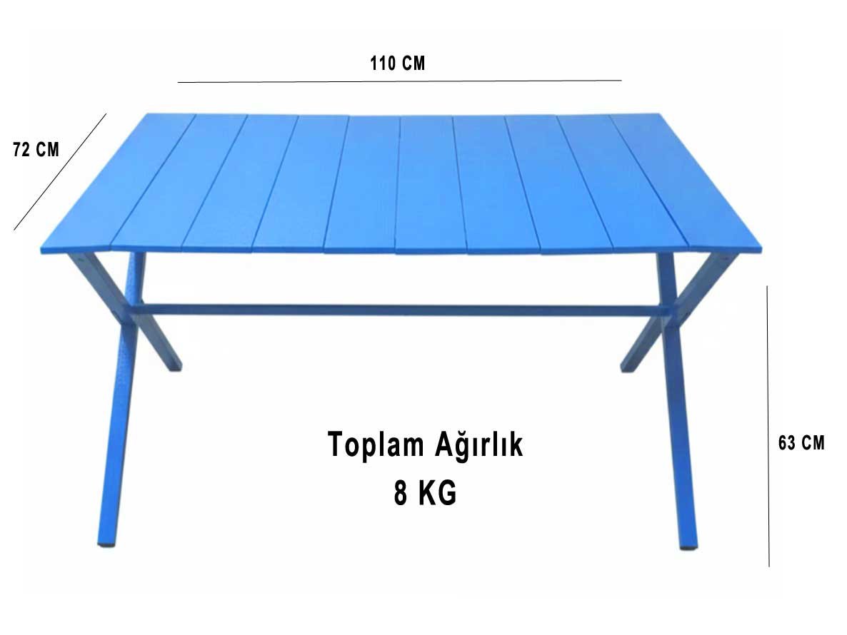 Kamp Masası Mavi
