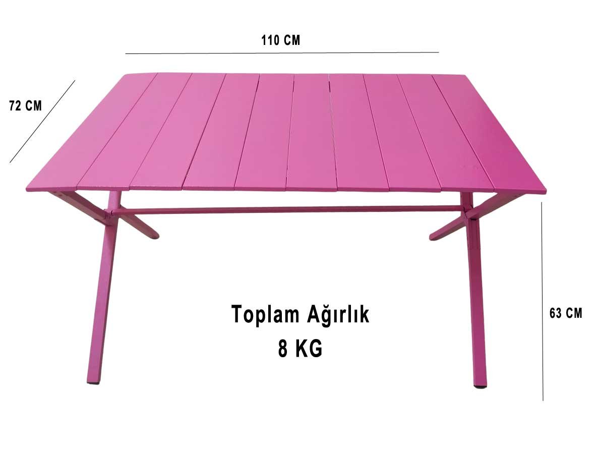 Kamp Masası Pembe