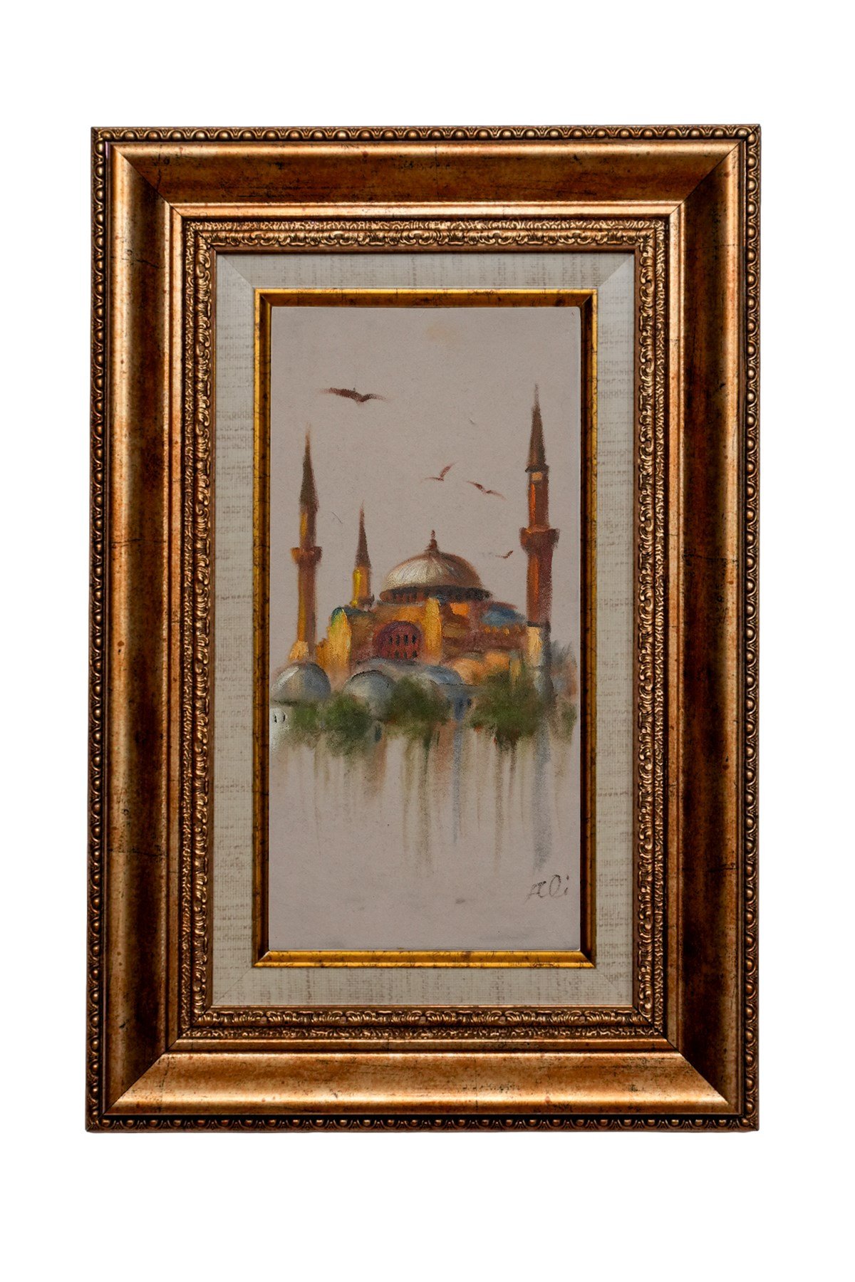 Ayasofya Kadife Üzerine Yağlı Boya Tablo