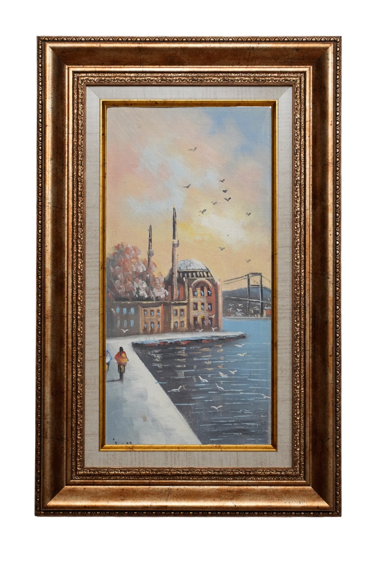 İstanbul Boğazı ve Ortaköy Cami Manzara 