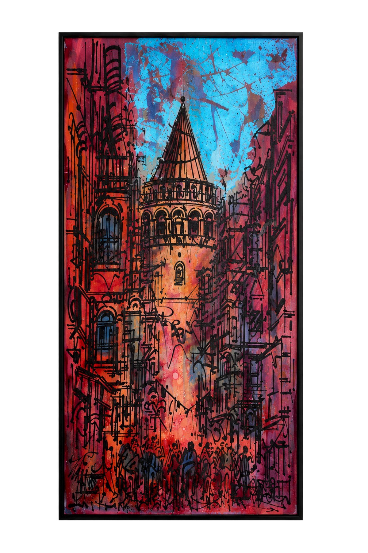Tuncay Şevketoğlu Galata Kulesi Modern İstanbul Tablosu