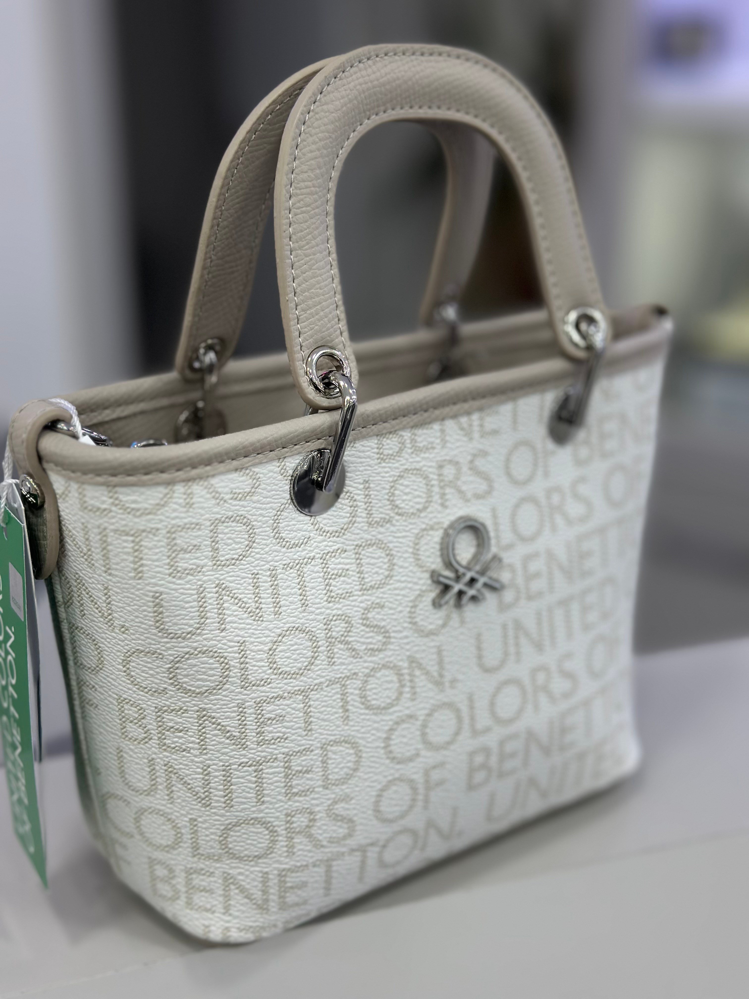 BENETTON Beyaz-Taş ÇANTA