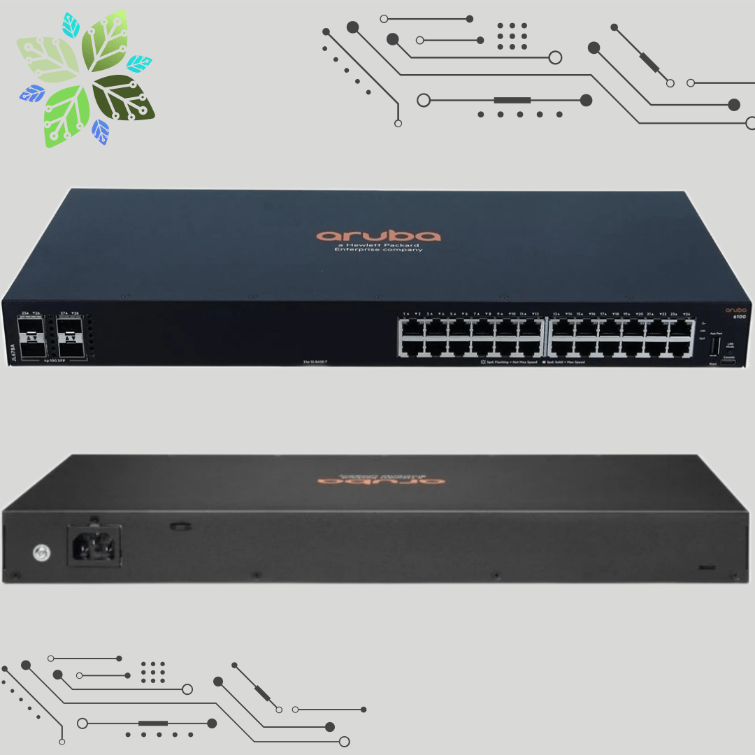 JL678A  Aruba 6100 24G 4SFP+ Switch