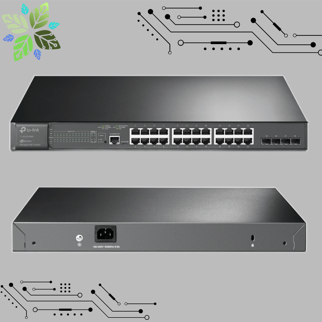 TP-Link Omada TL-SG3428MP 28 Port Gigabit L2 Yönetilebilir 24 Port PoE+ 384w , 4xSFP Switch 