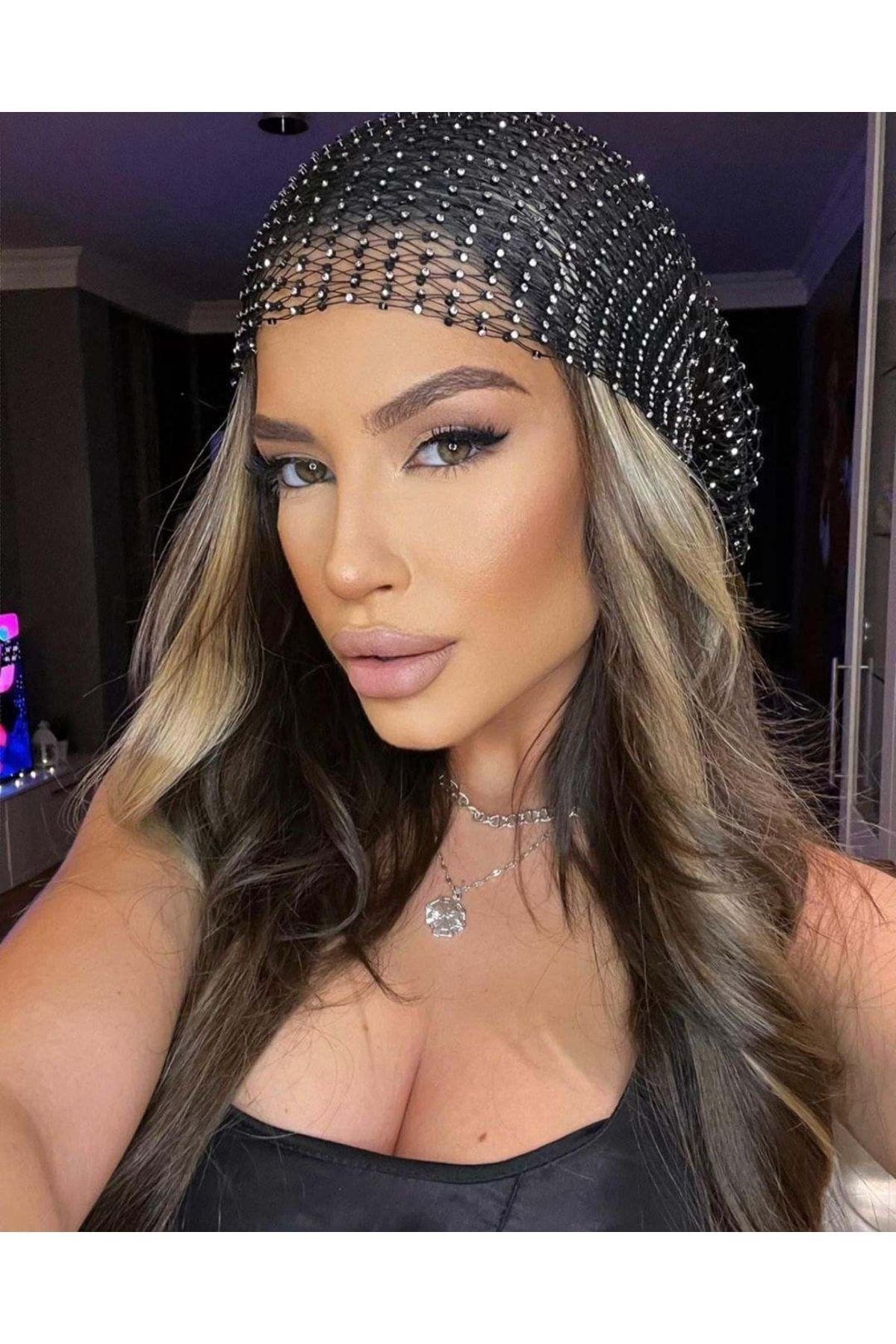Kristal Taşlı Bandana