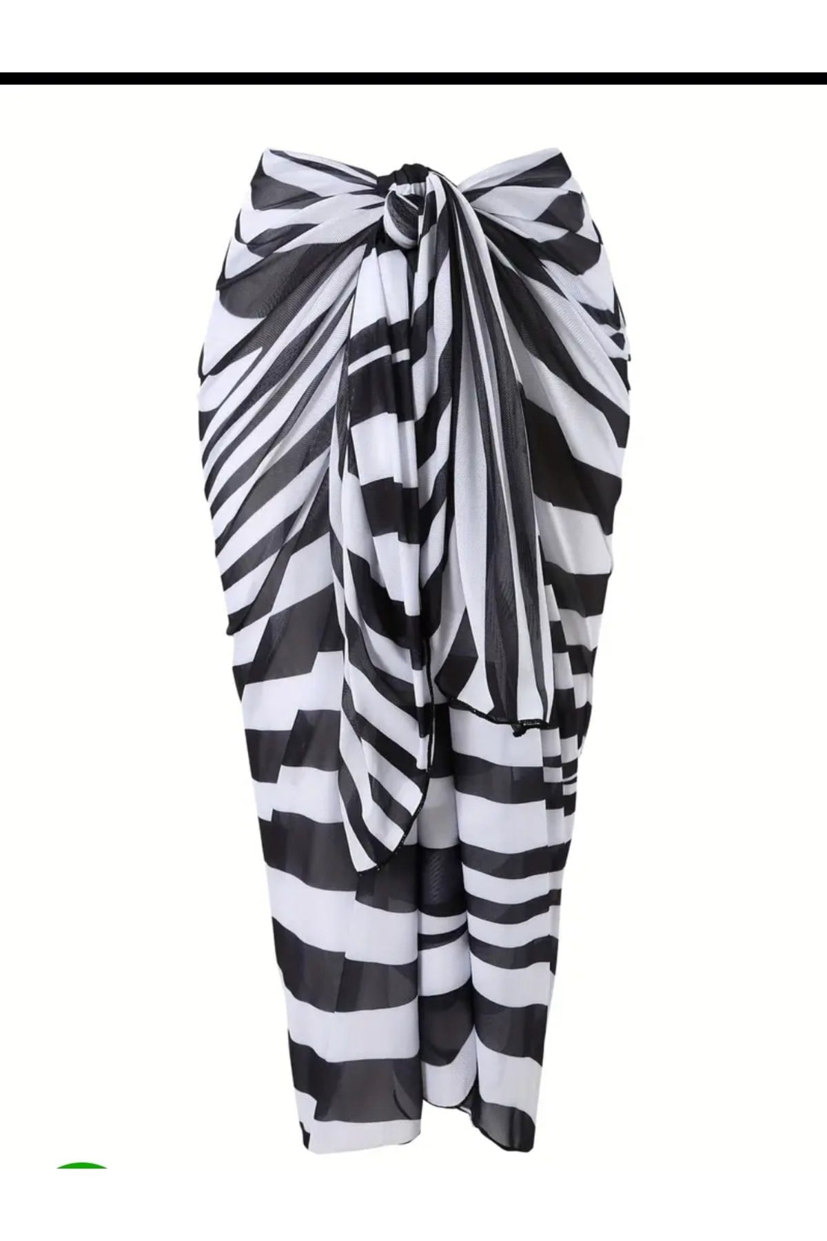 Zebra desenli pareo