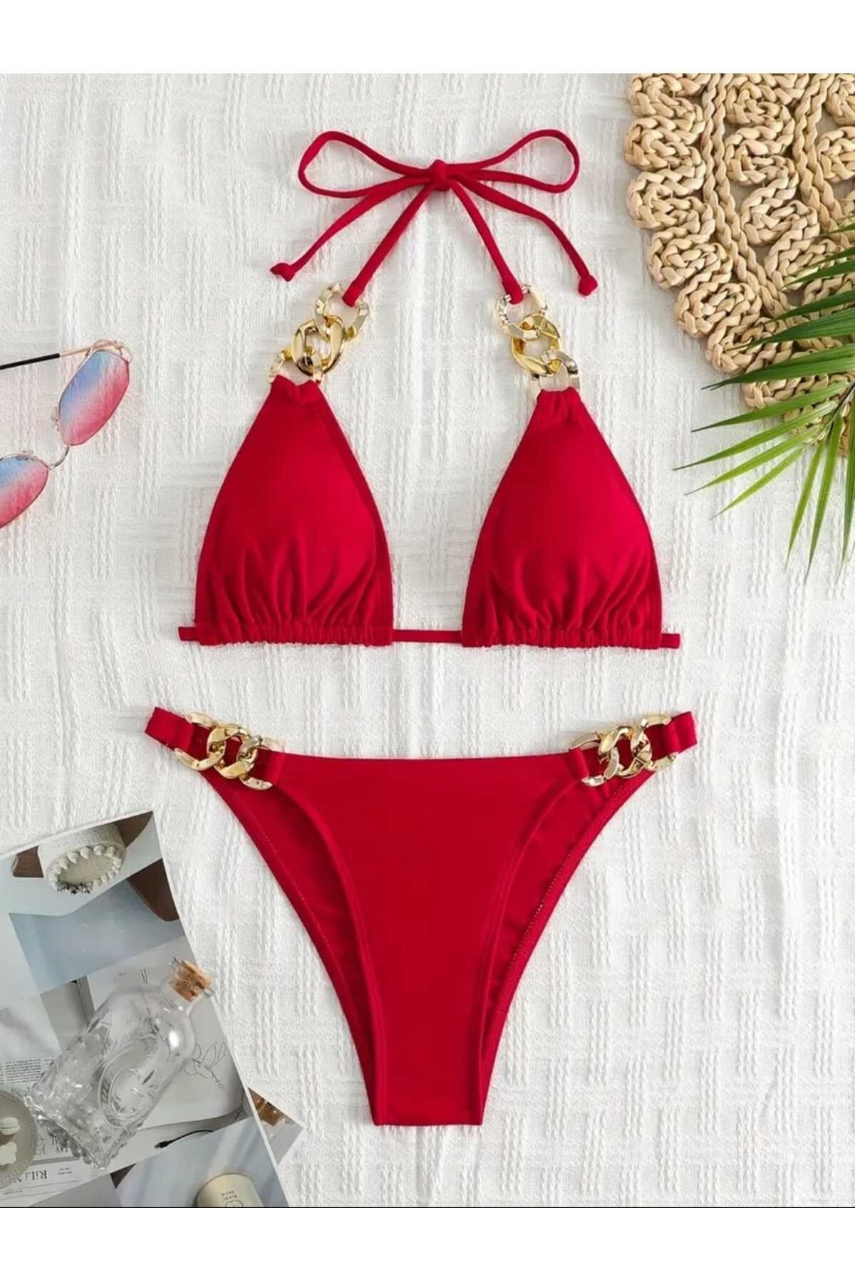 Zincirli bikini modelli