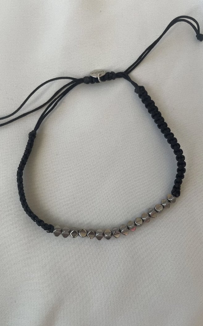 Natural Stone Crystal Grey Handmade Bileklik