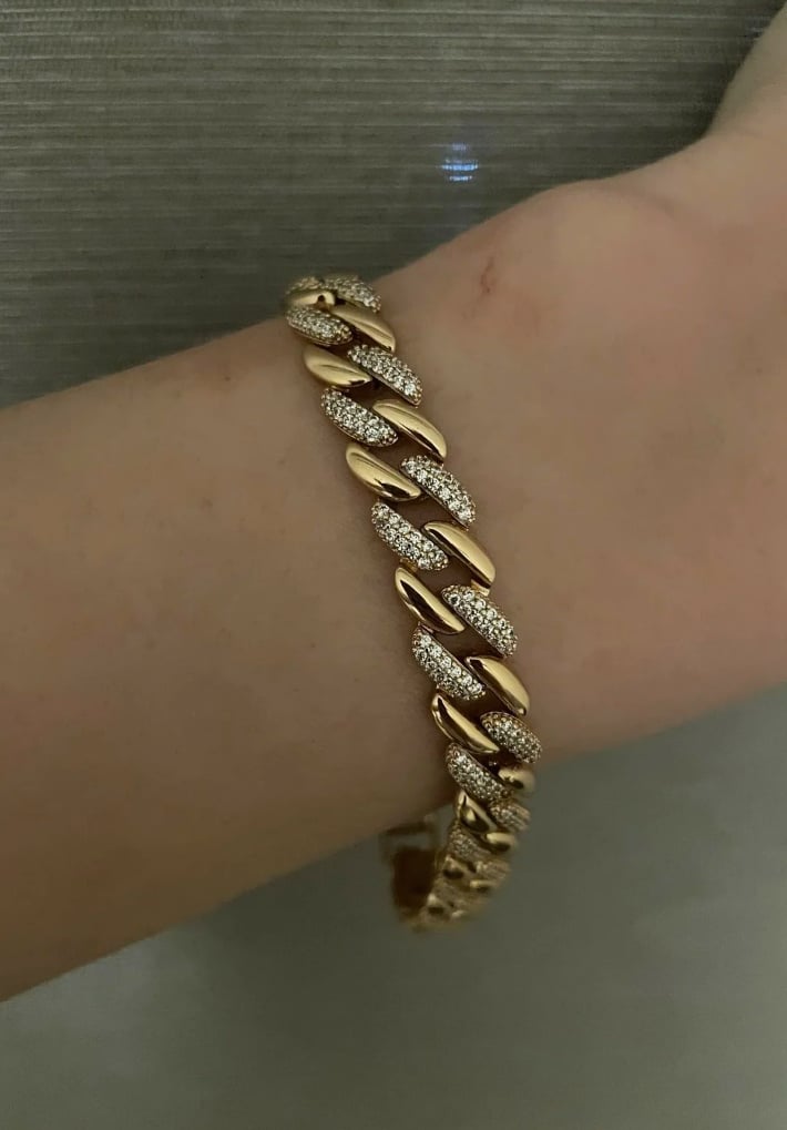 Zirkon Milkway Gold Bileklik