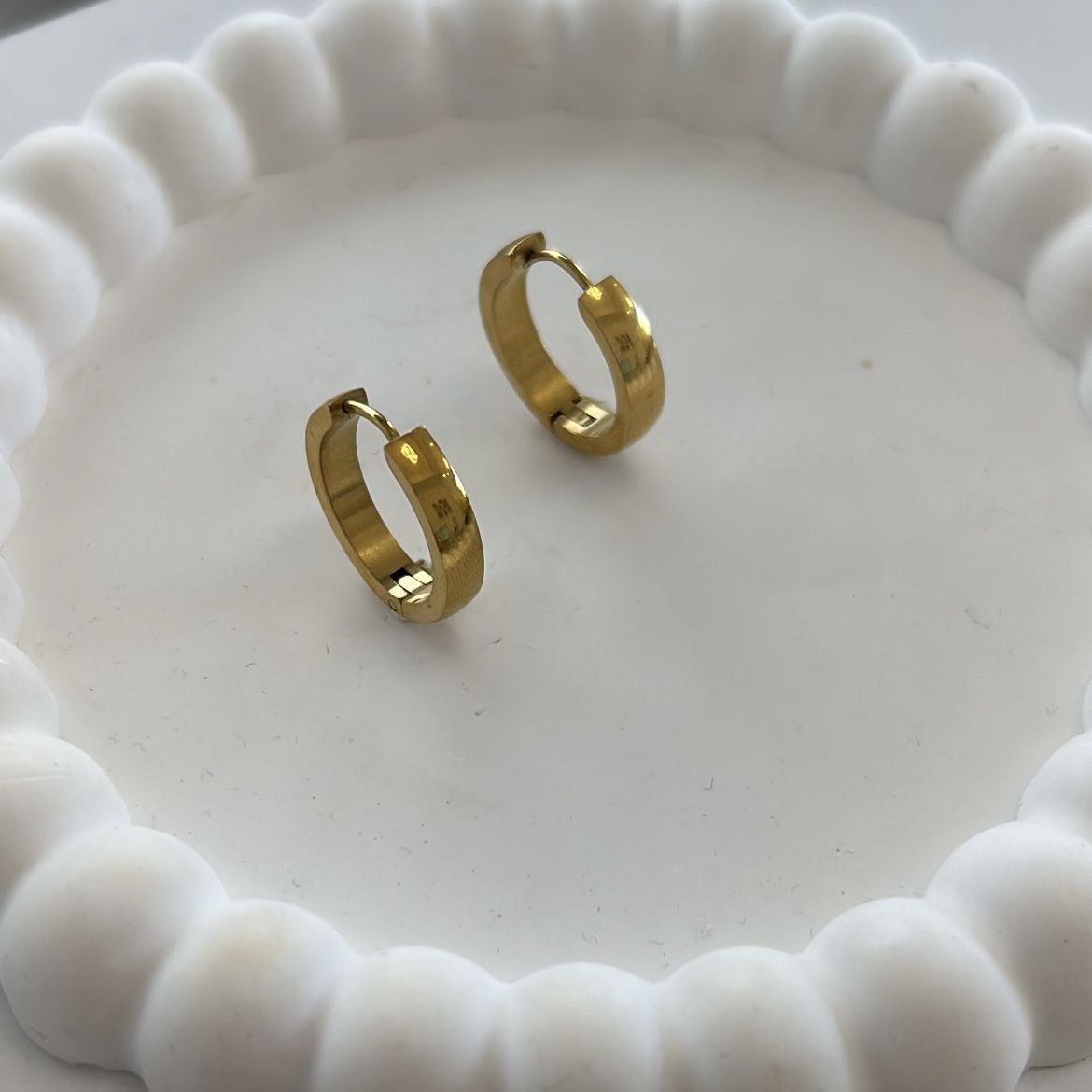 Çelik Klasik Halka Küpe 1,5cm