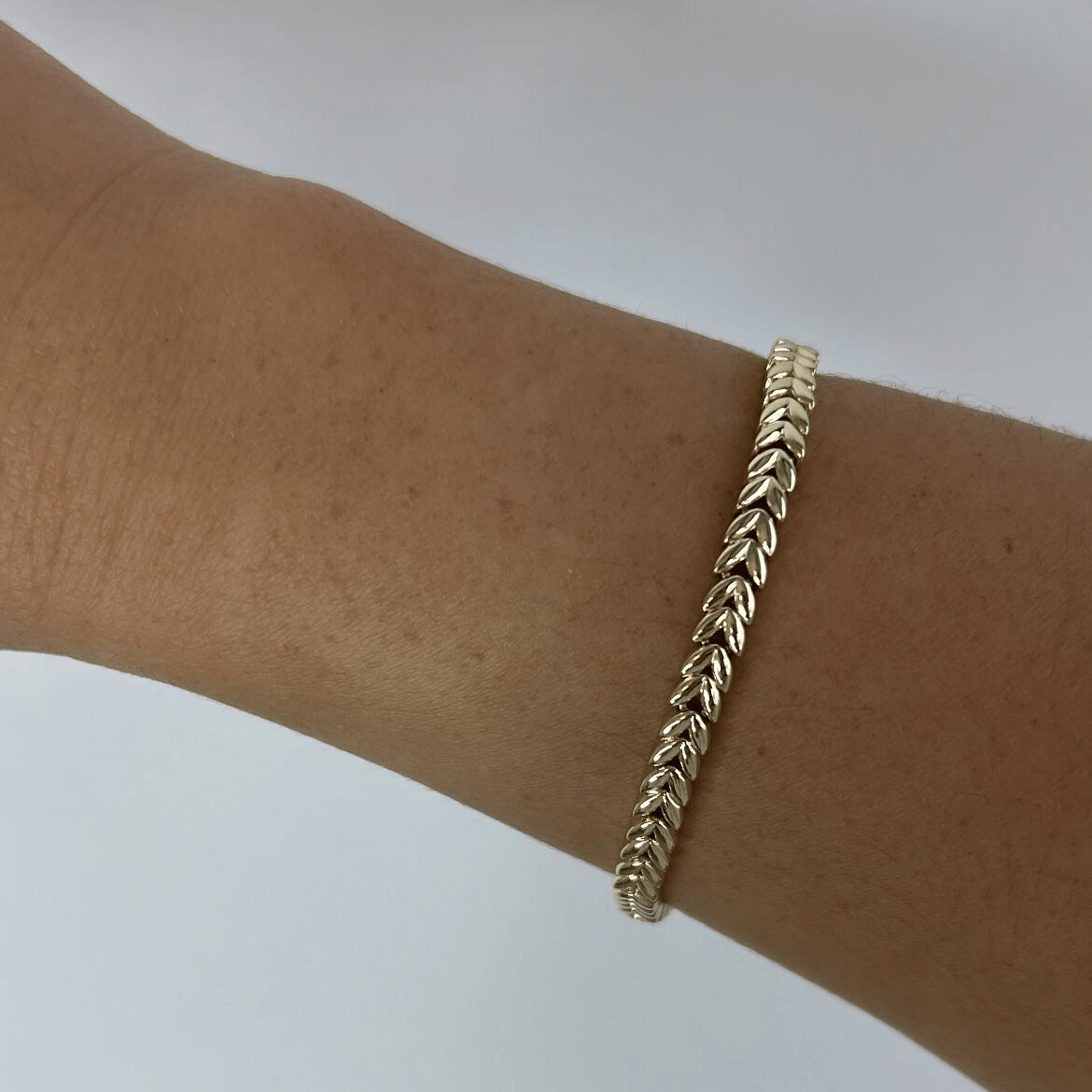 Özel Seri 14k Gold Örgü Bileklik 19cm