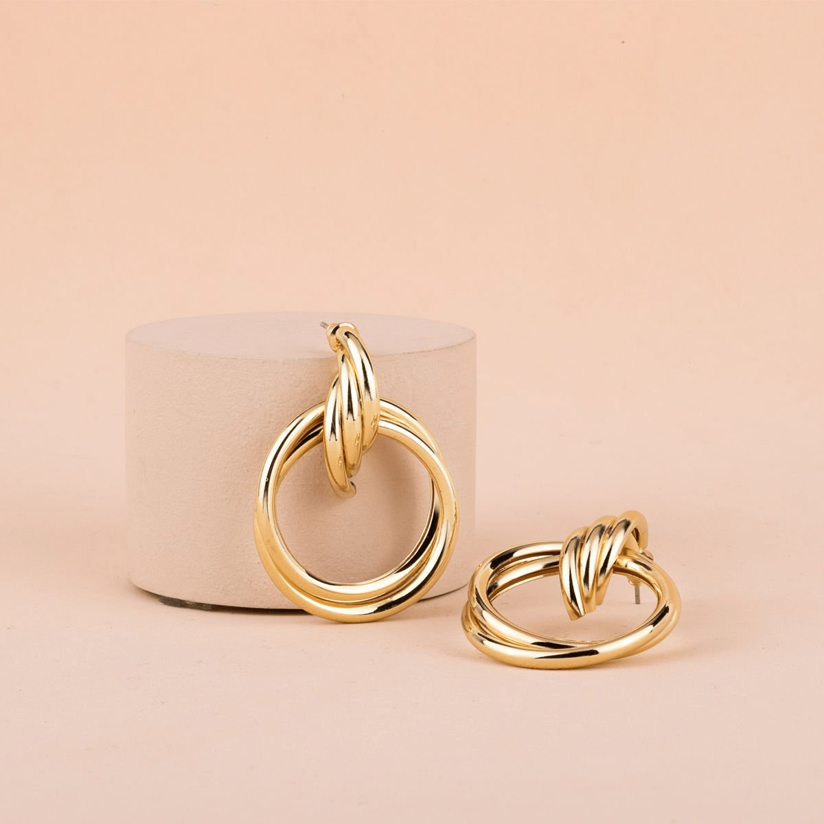 Özel Seri Gold Daire Küpe