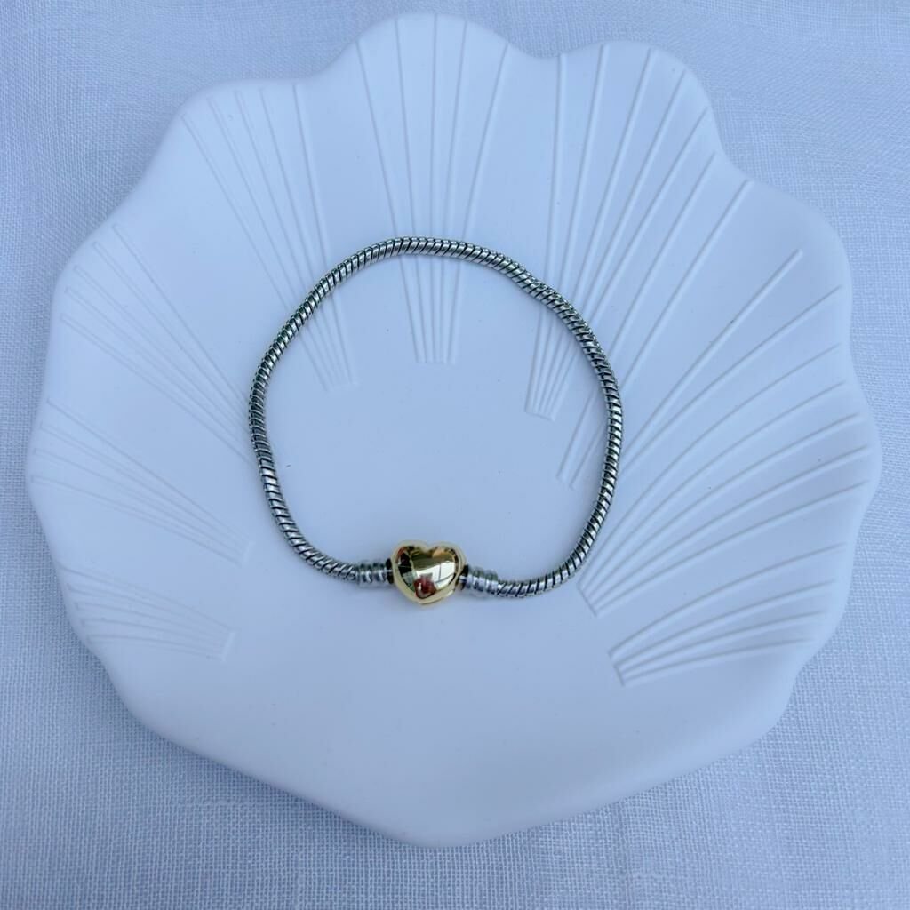Özel Seri Gold Kalpli Bileklik 17cm