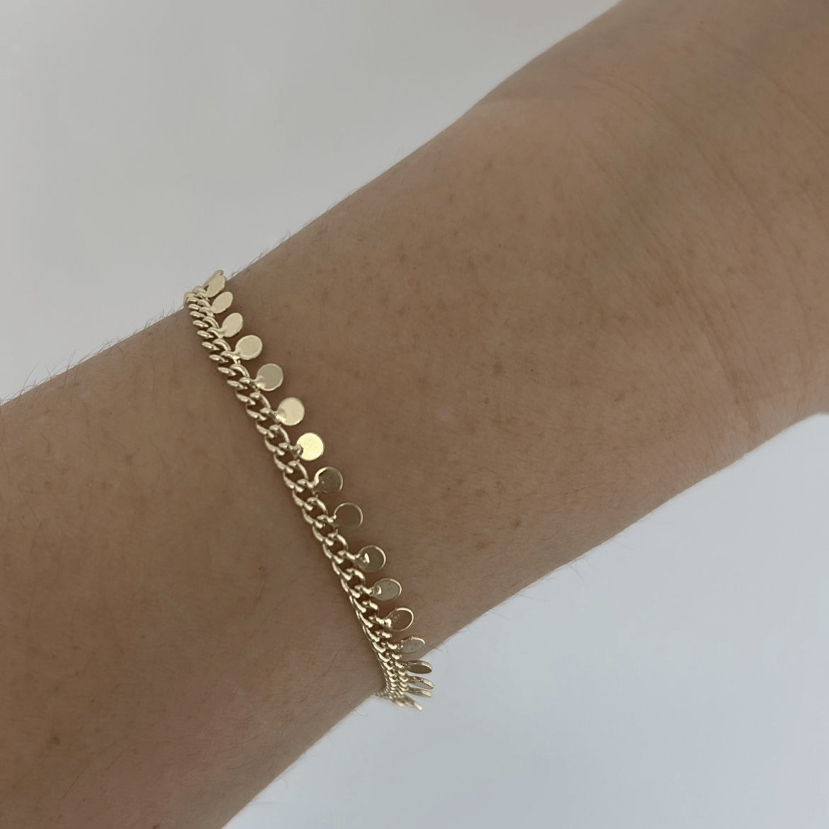 Özel Seri Gold Pullu Bileklik 20cm