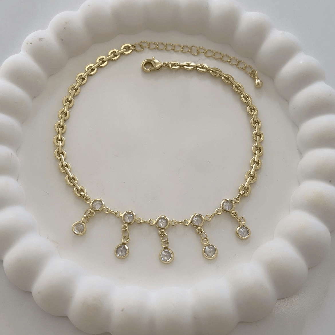 Özel Seri Taşlı Sallantılı Halhal 26cm