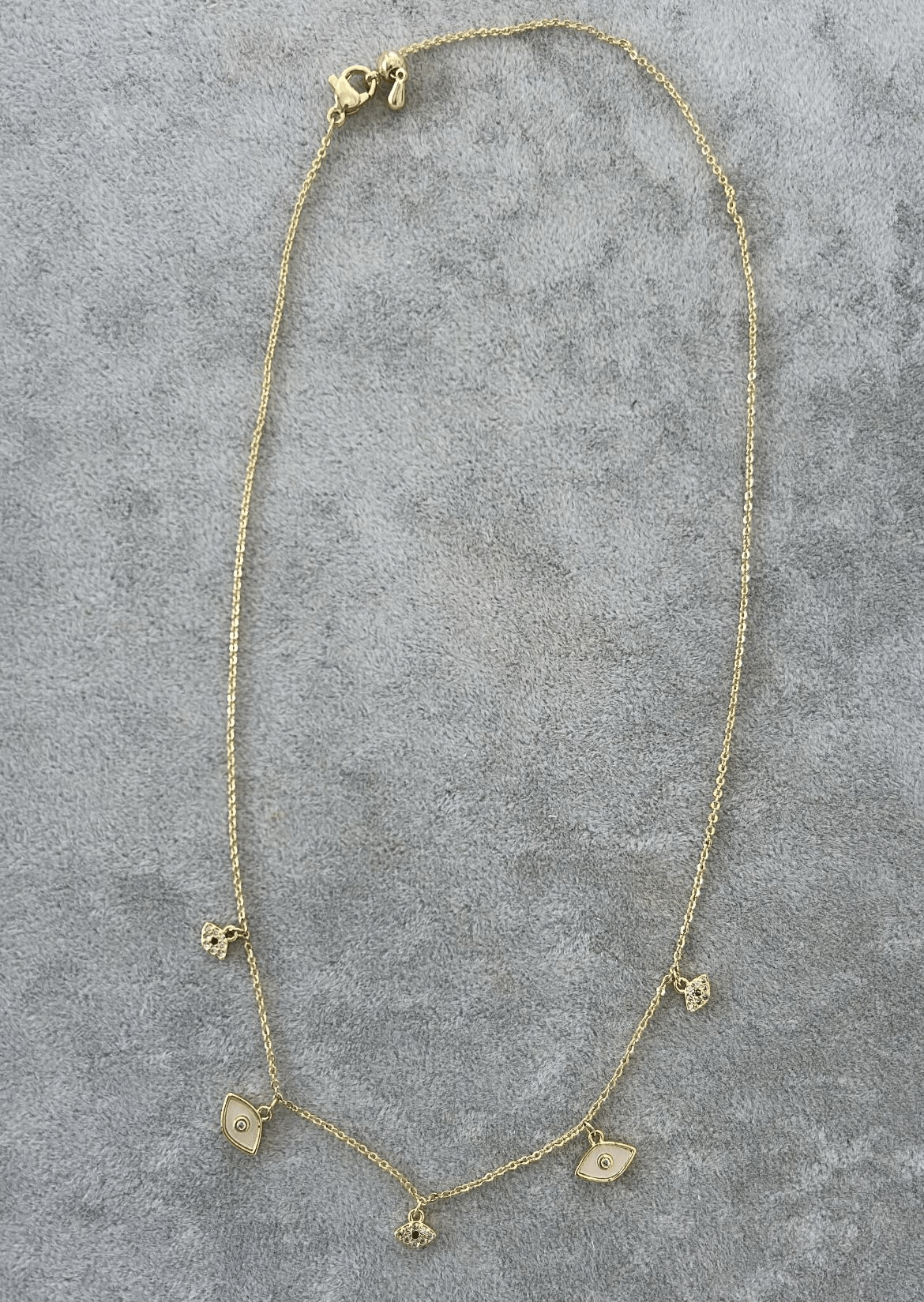 Özel Seri Taşlı Sedefli Choker Kolye 42cm