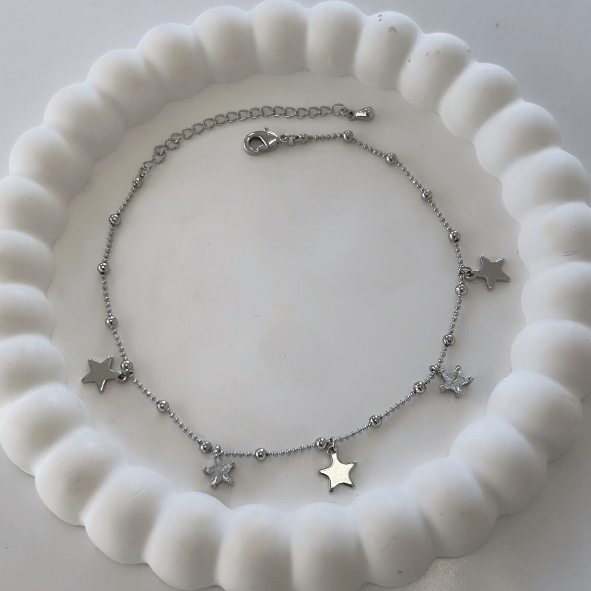 Özel Seri Taşlı Yıldızlı Halhal 25cm