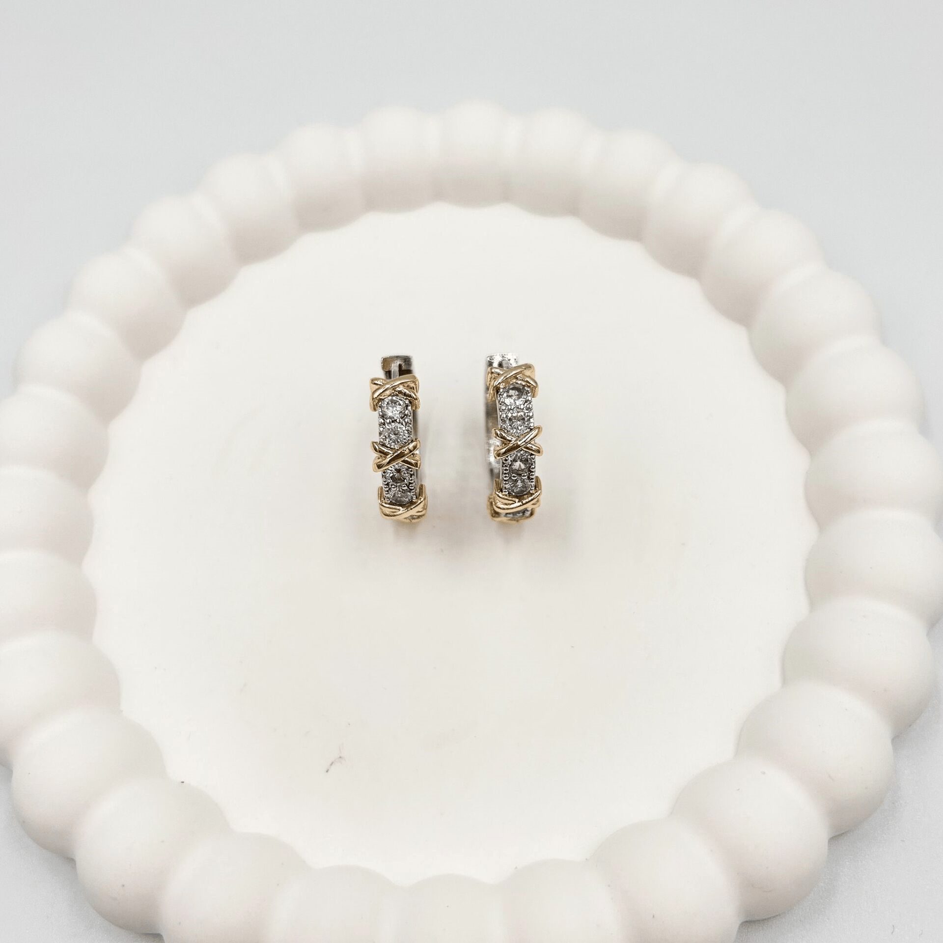 Özel Seri Zirkon Taşlı Halka Küpe 2cm
