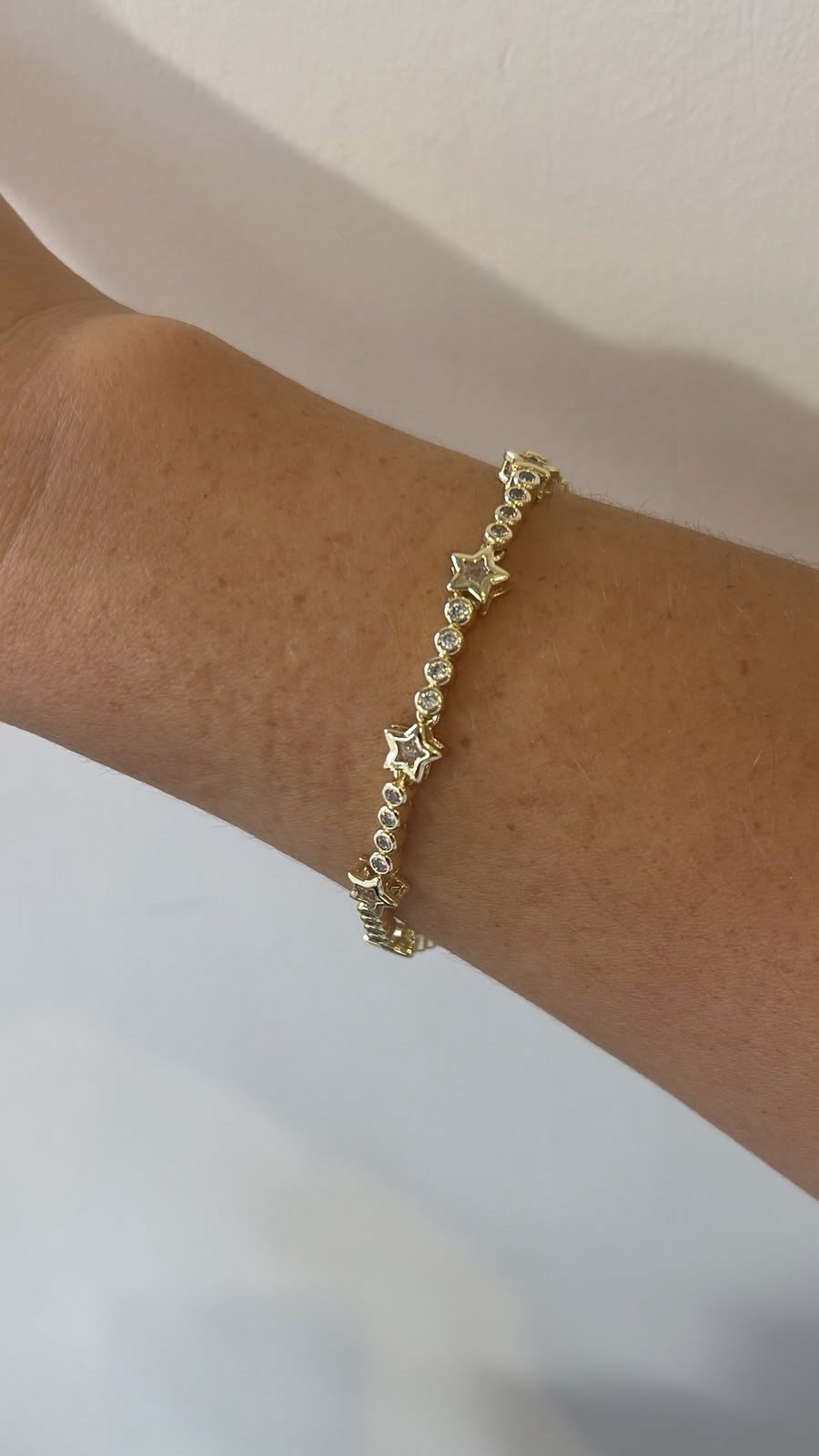 Vip Seri 14 K Gold Yıldızlı Suyolu Bileklik 