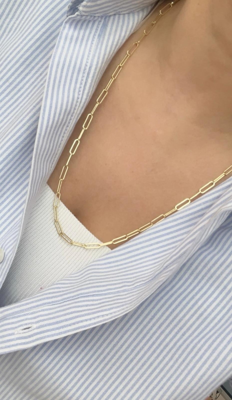 Vip Seri 14k Gold Ataç Kolye 60cm