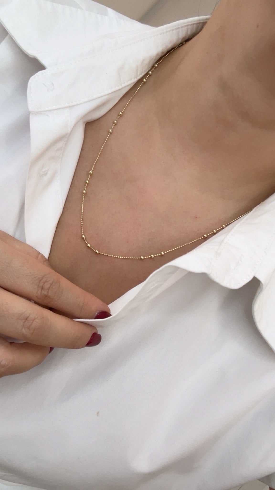 Vip Seri 14k Gold Dorika Kolye 50 cm
