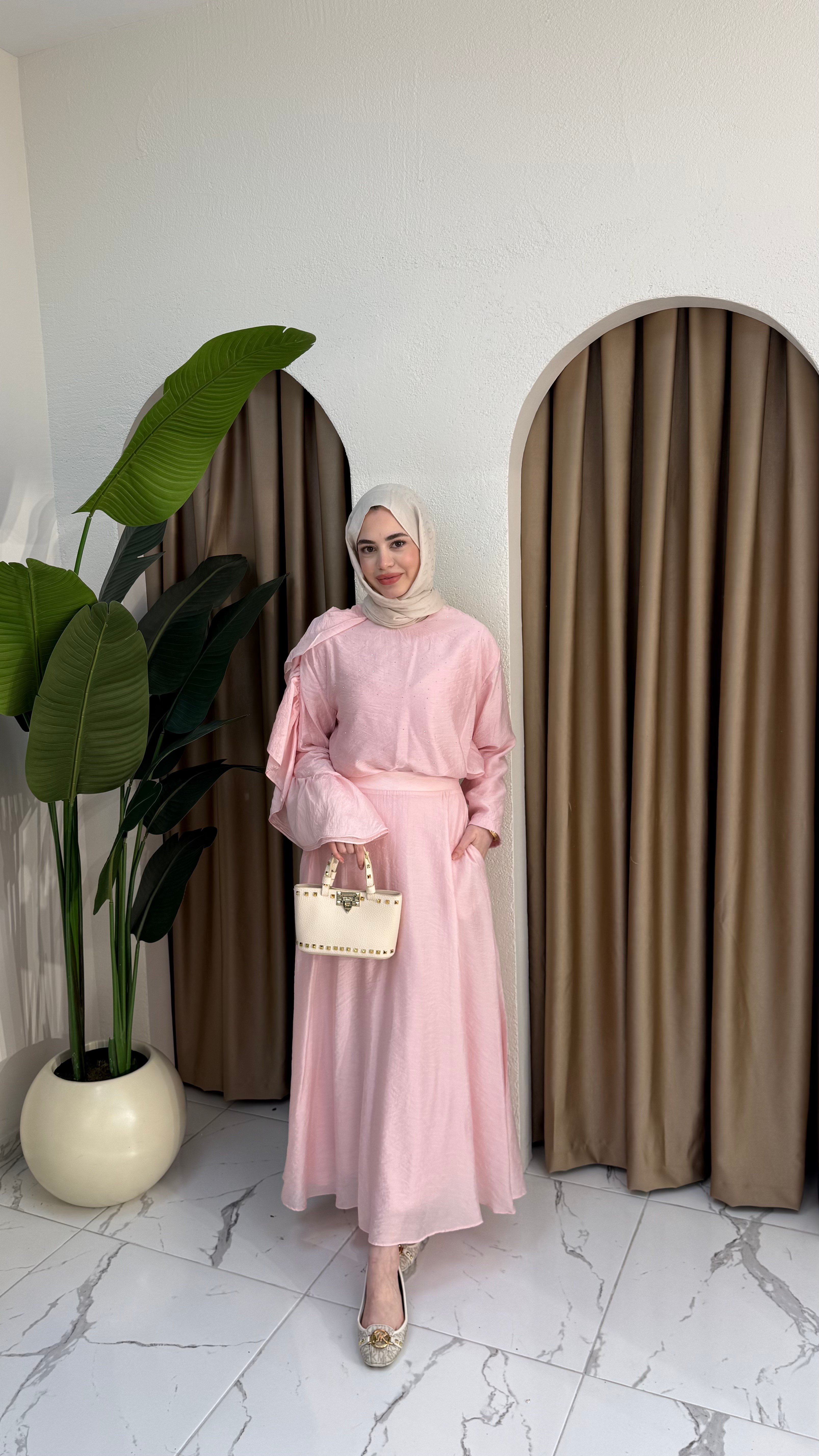Linen Takım | Pudra