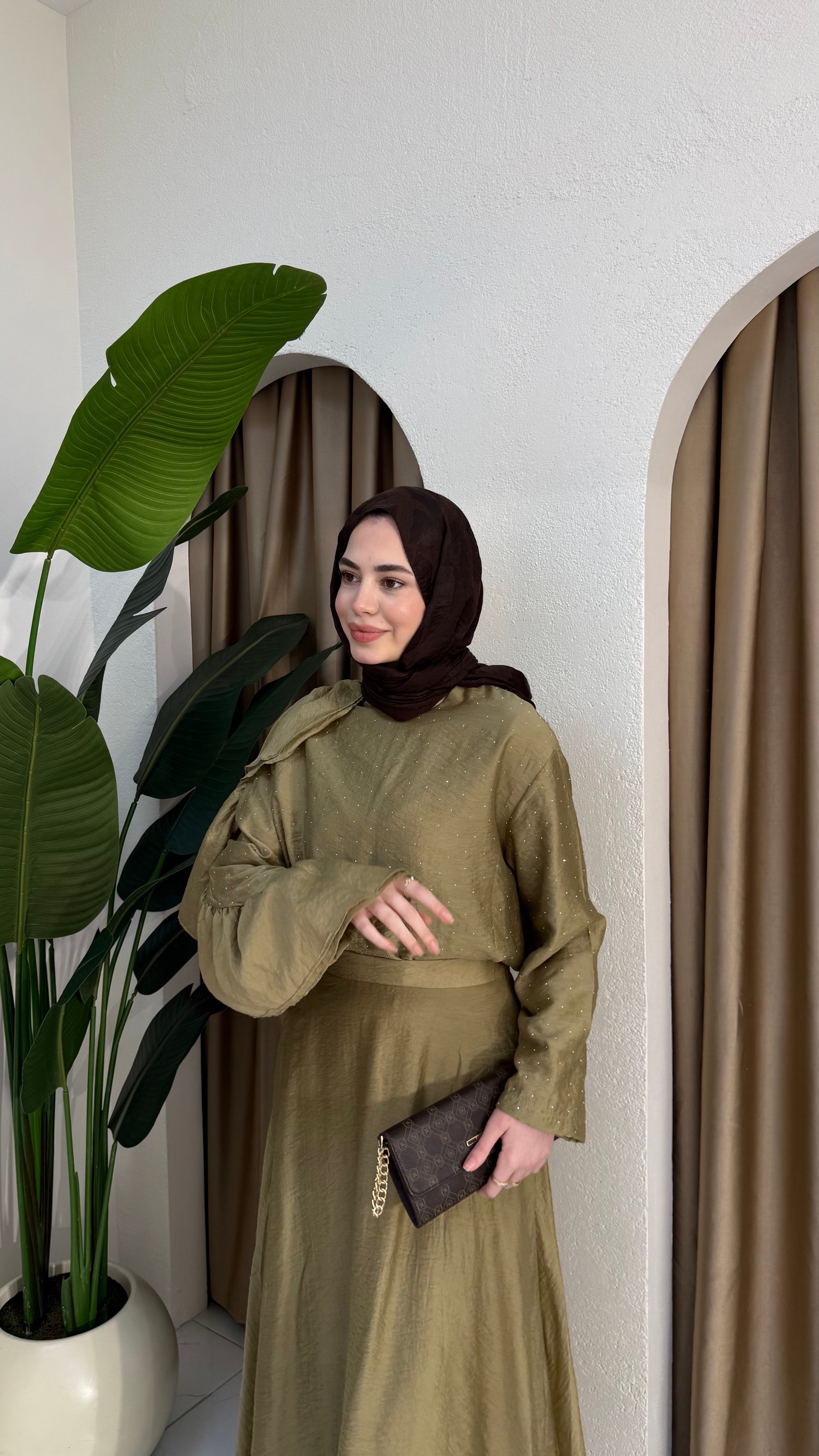 Linen Takım | Yeşil
