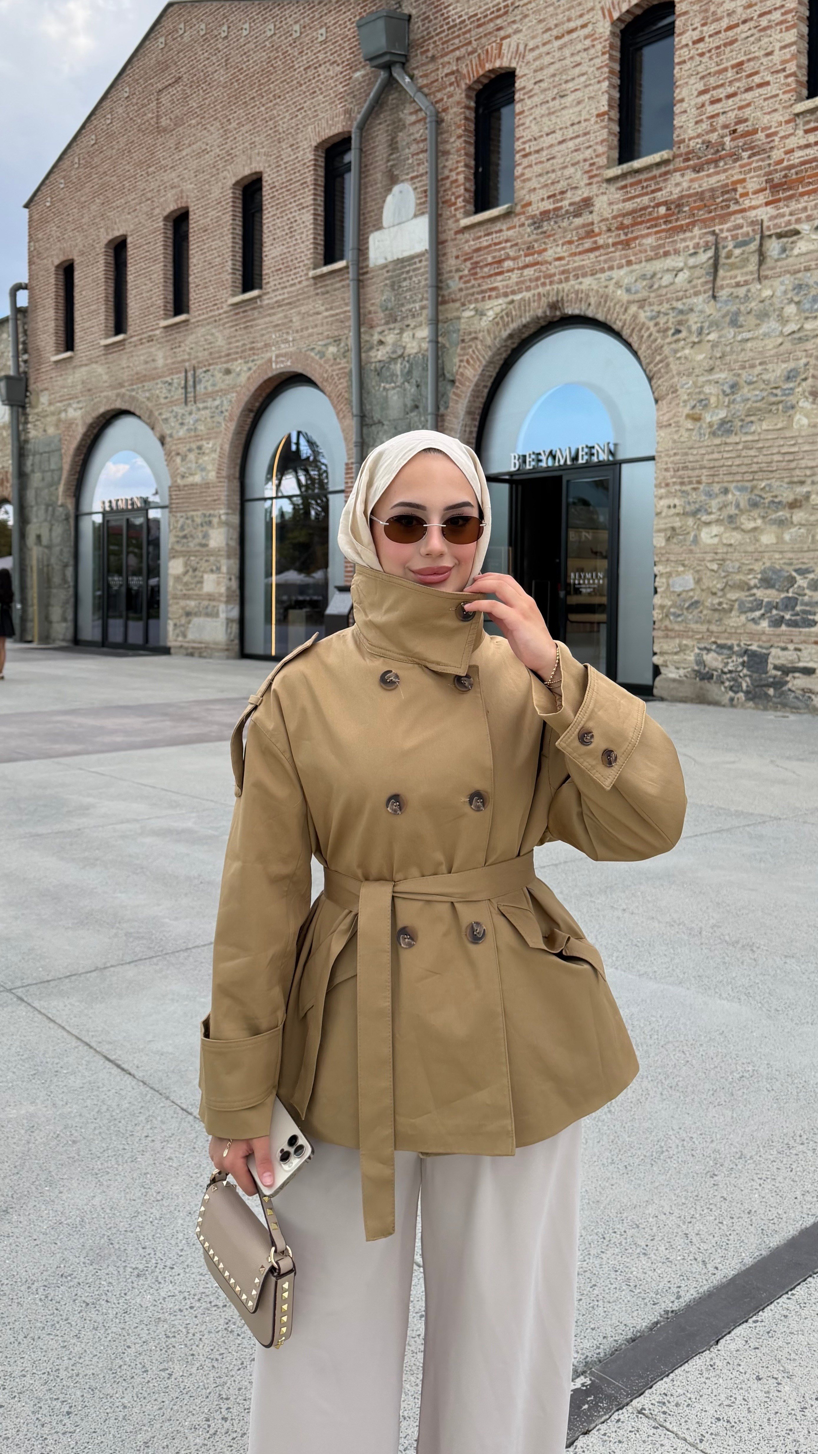 LORA TRENC CAMEL 
