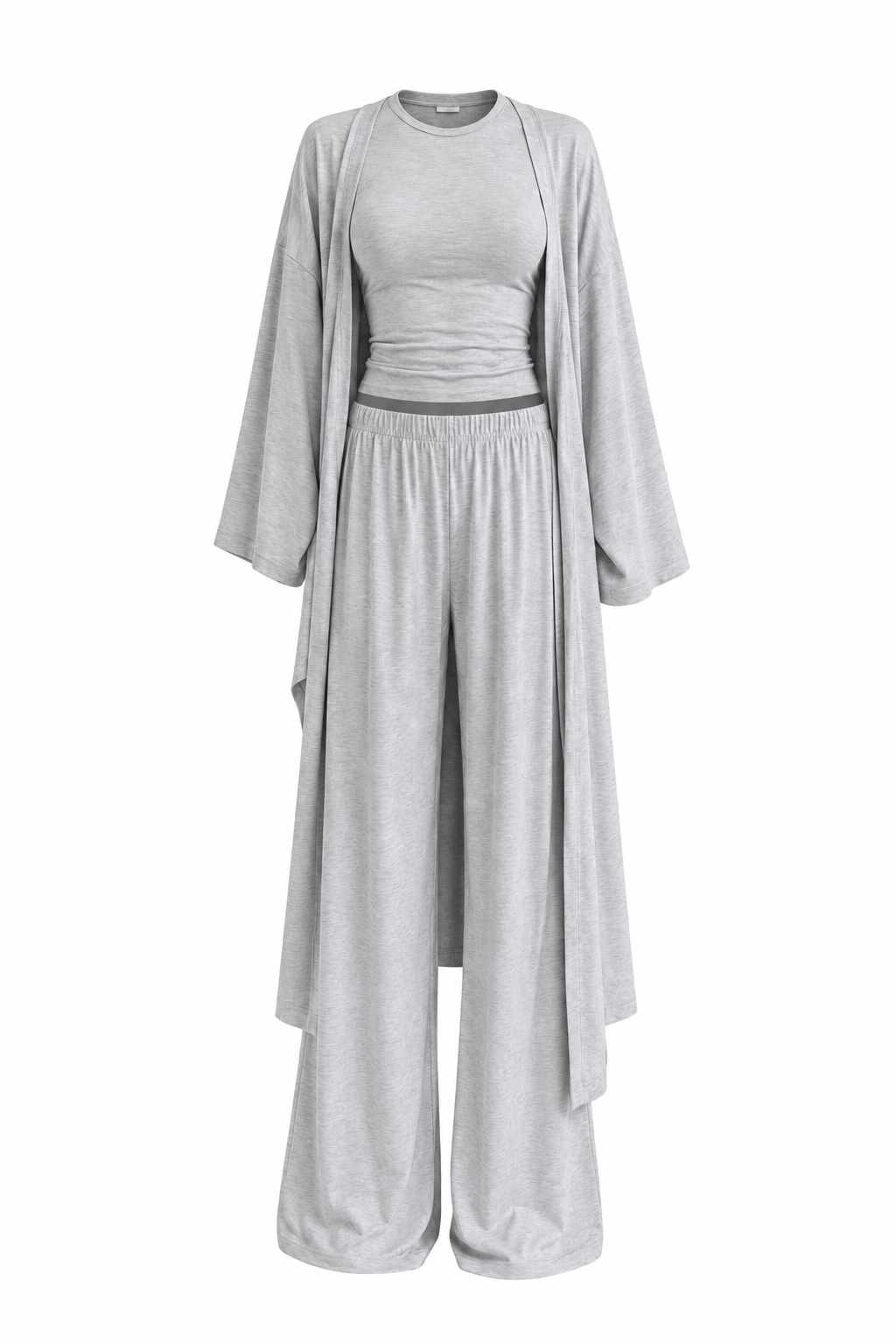 3'lü Kimono Takım Gri