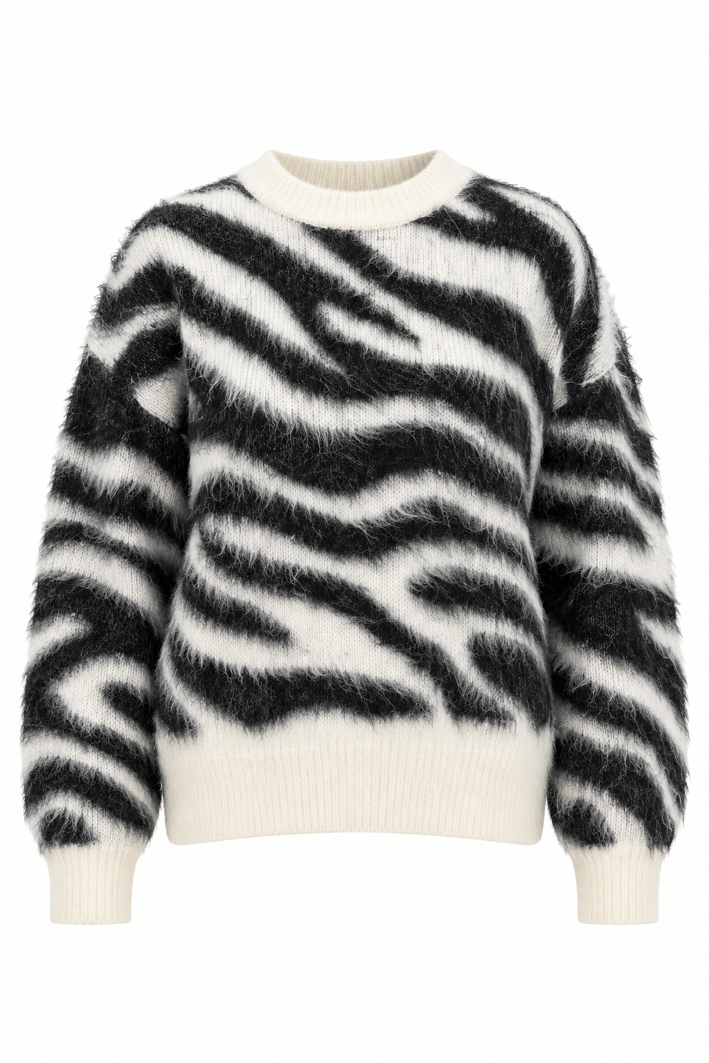 Zebra Desenli Kazak