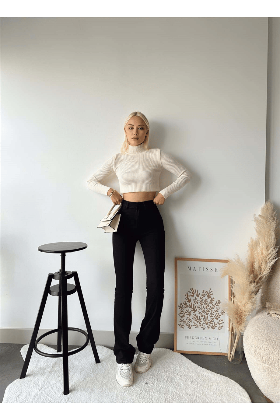 KADIN İSPANYOL CEP JEAN ZYN-58534 - Siyah