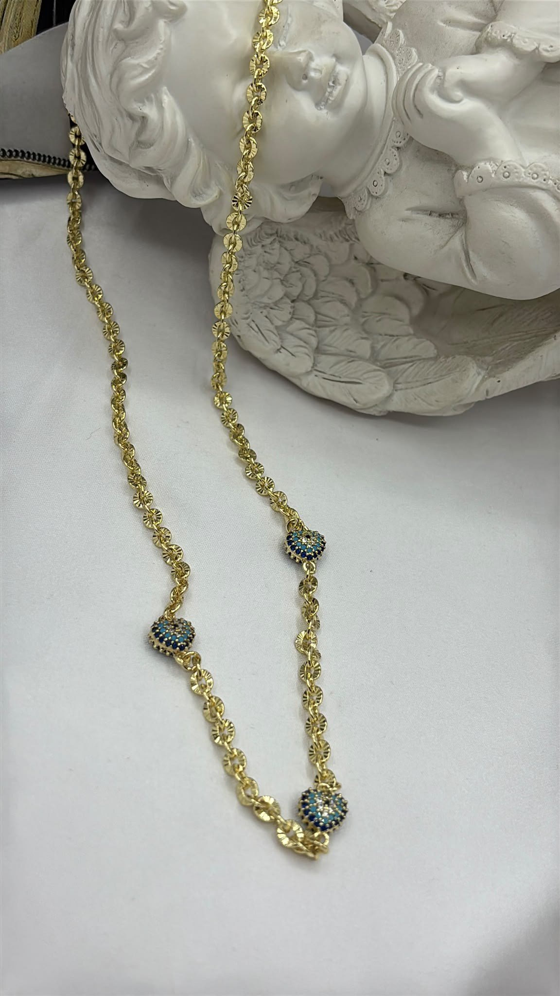 GÖZLÜ KOLYEÇELİK KOLYE26-SOSO-30002Celik Taki AccesoriesGÖZLÜ KOLYE