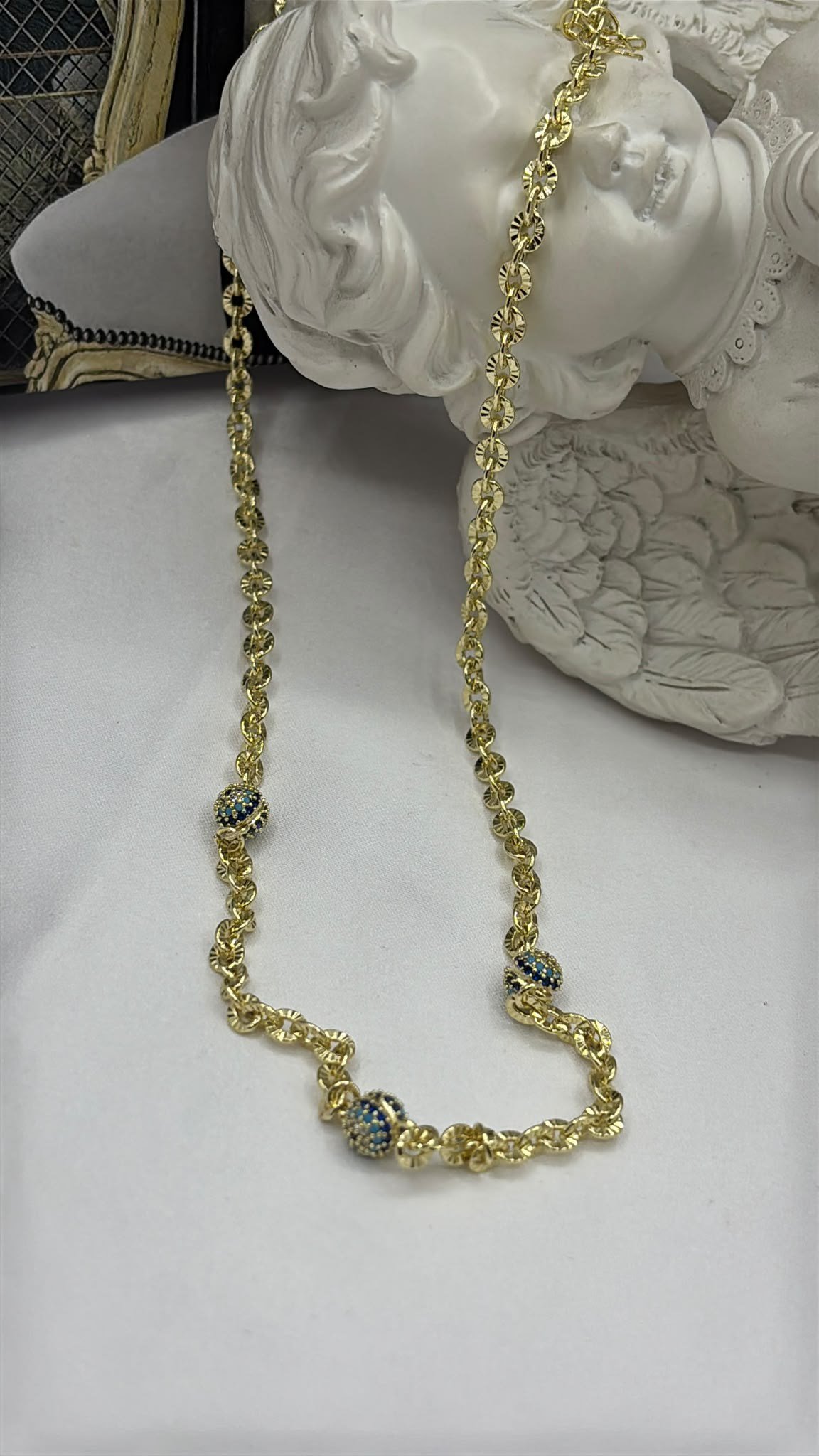 GÖZLÜ KOLYEÇELİK KOLYE26-SOSO-30003Celik Taki AccesoriesGÖZLÜ KOLYE