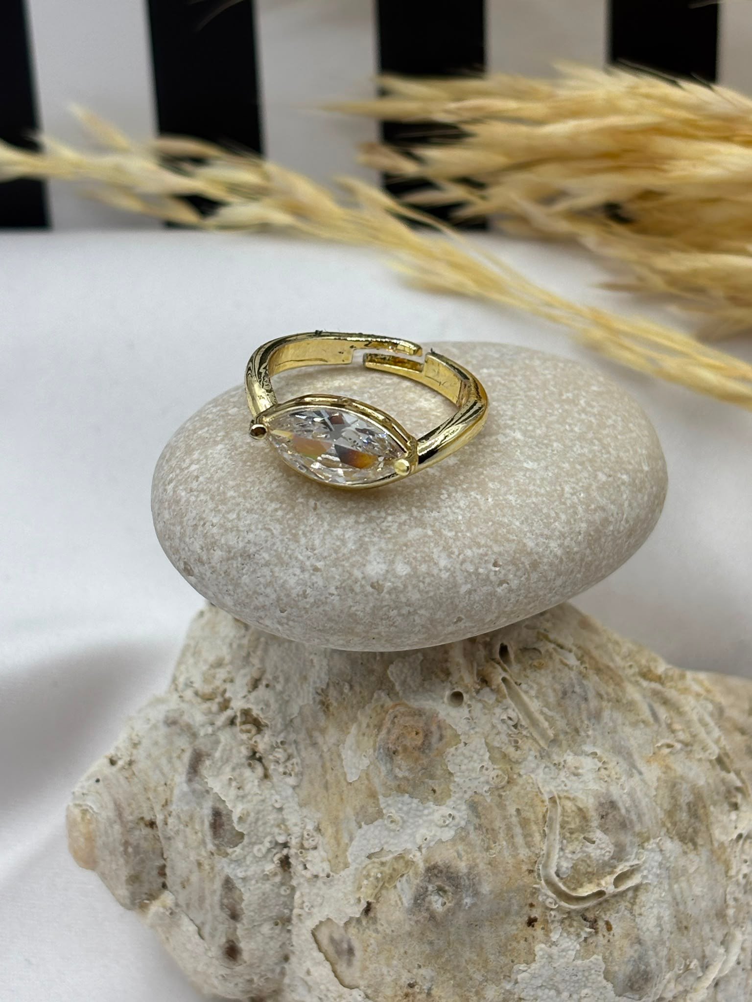 MARKİZ YÜZÜKYüzük26-KDR-0020Celik Taki AccesoriesMARKİZ YÜZÜK