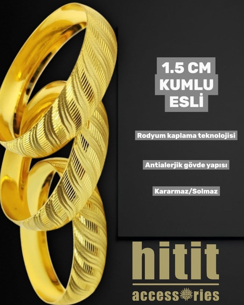 1.5 CM KUMLU ESLİ BİLEZİK