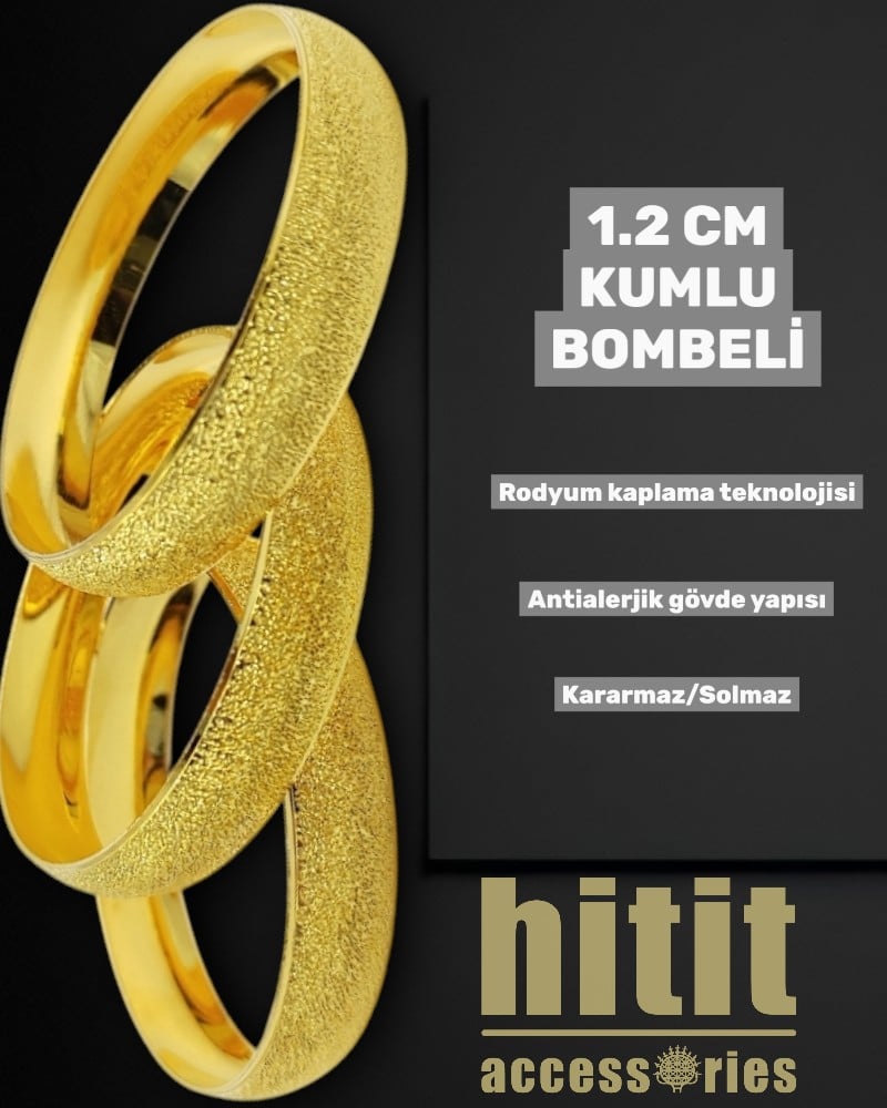 1.2 CM KUMLU BOMBELİ BİLEZİK