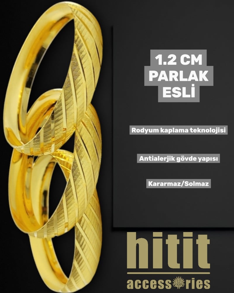 1.2 CM PARLAK ESLİ BİLEZİK