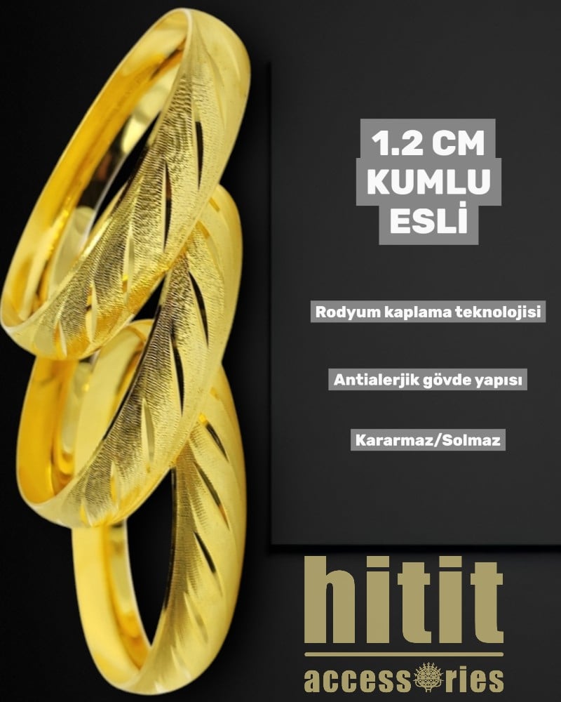 1.2 CM KUMLU ESLİ BİLEZİK