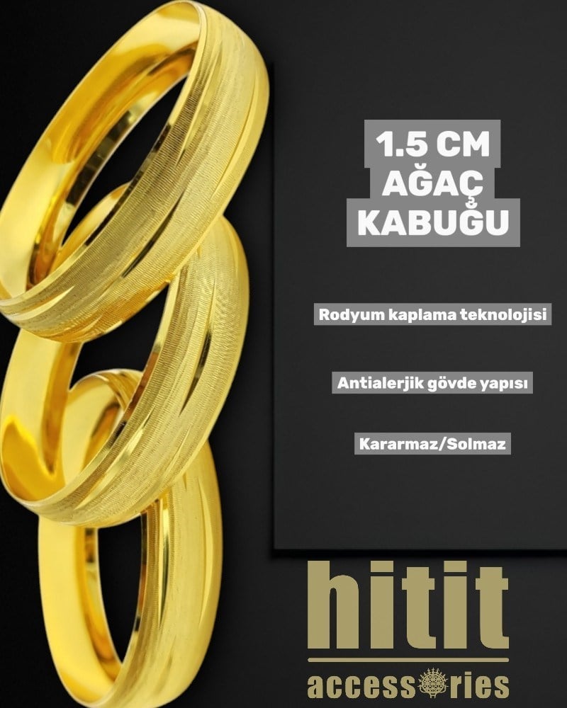 1.5 CM AĞAÇ KABUĞU BİLEZİK
