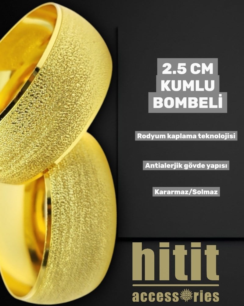2.5 CM KUMLU BOMBELİ BİLEZİK