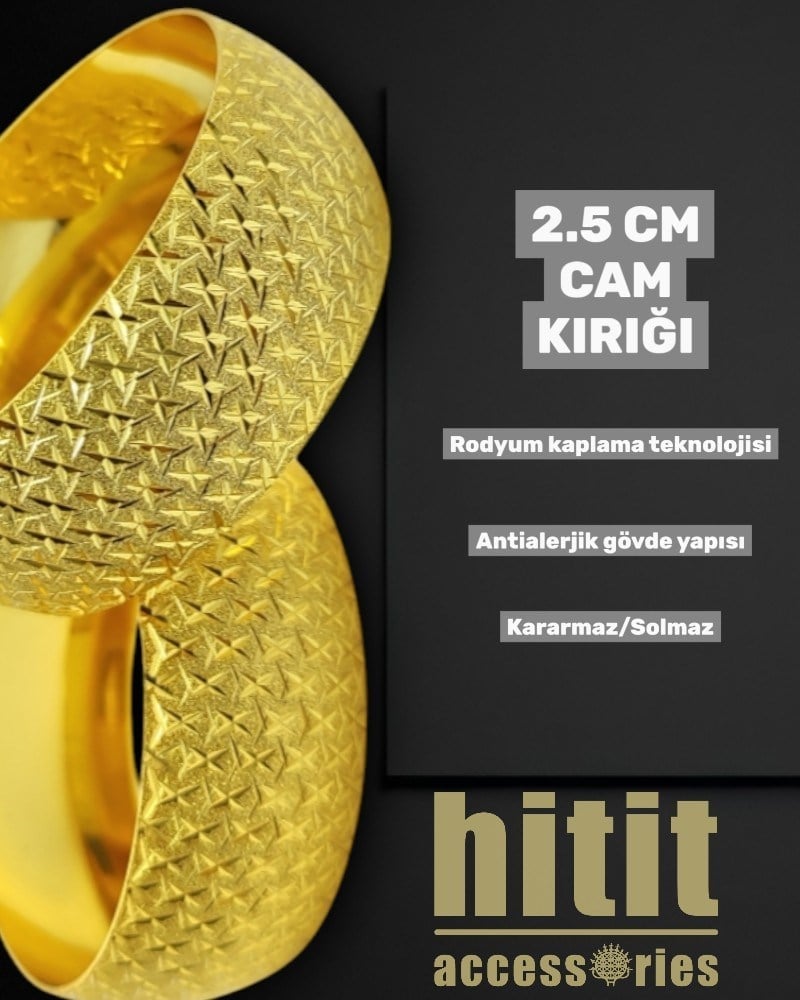 2.5 CM CAM KIRIĞI BİLEZİK
