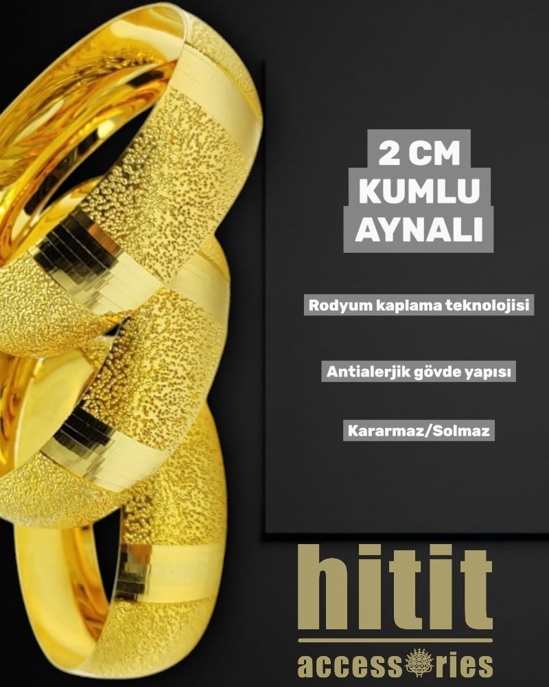 2 CM KUMLU AYNALI BİLEZİK