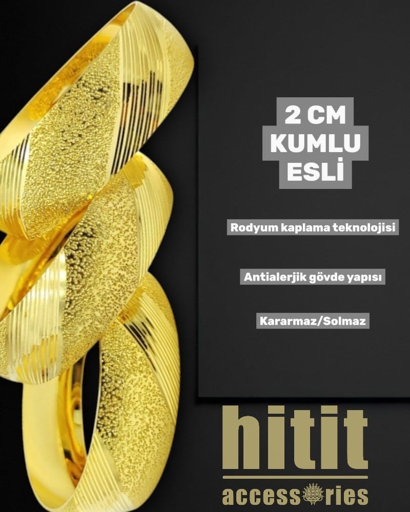 2 CM KUMLU ESLİ BİLEZİK