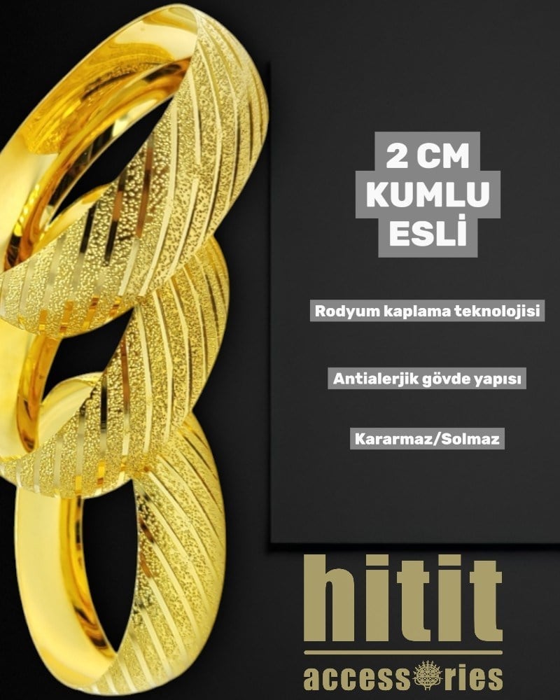 2 CM KUMLU ESLİ BİLEZİK