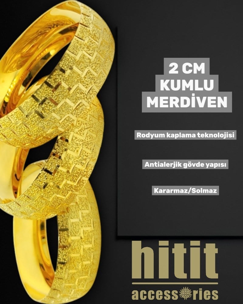 2 CM KUMLU MERDİVEN BİLEZİK